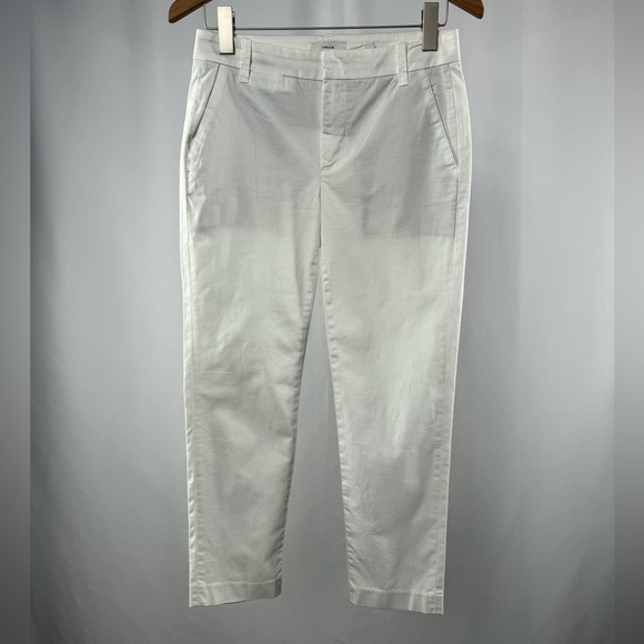 Vince Coin Pocket Cropped Chino Pants in Off White Size 2 - Picture 5 of 11